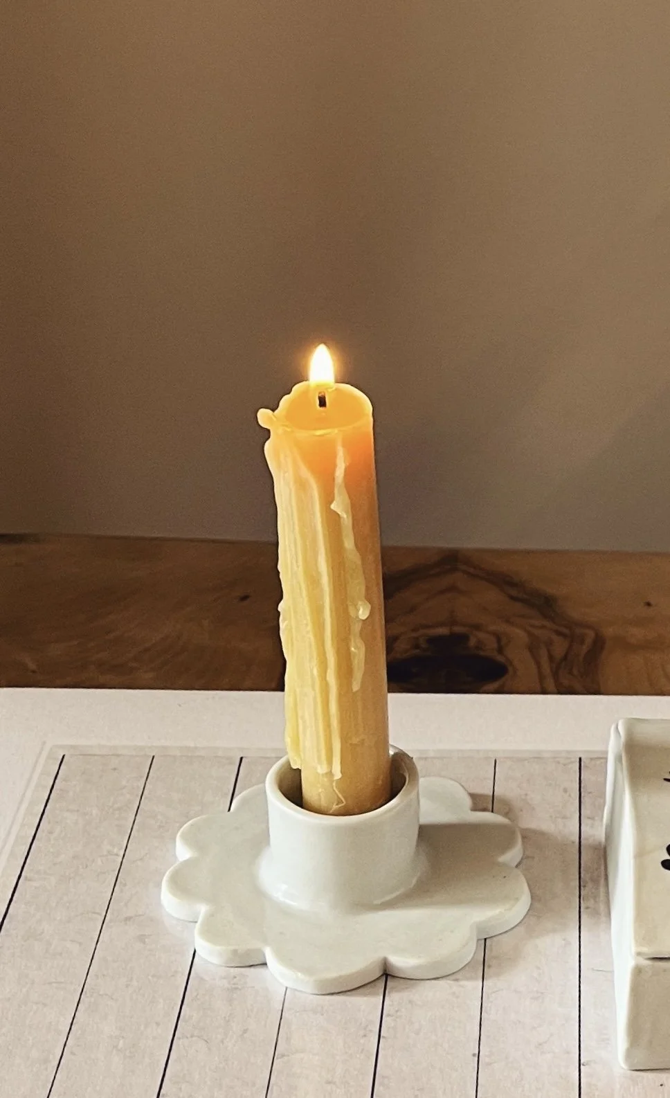 The Bedside Candle Holder / Cream — Stephanie Dawn Matthias